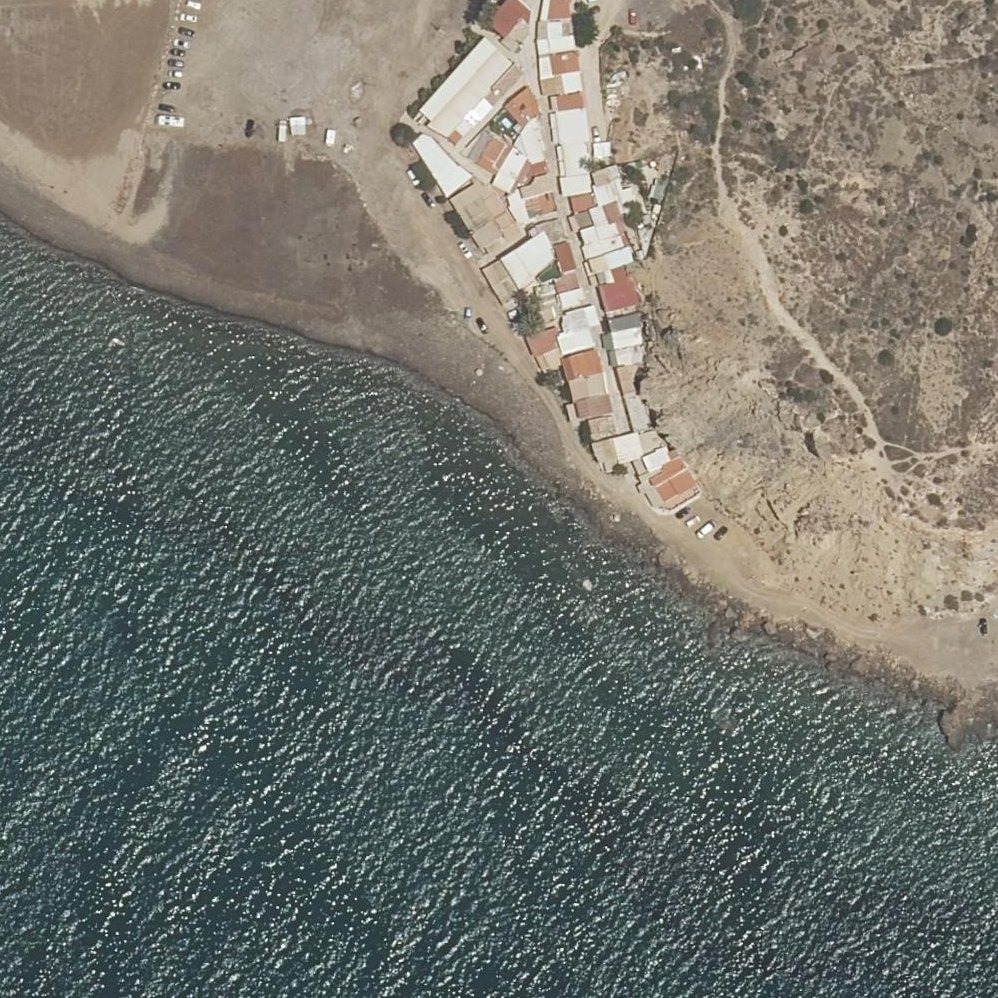 Aerial map of Playas de Mazarron