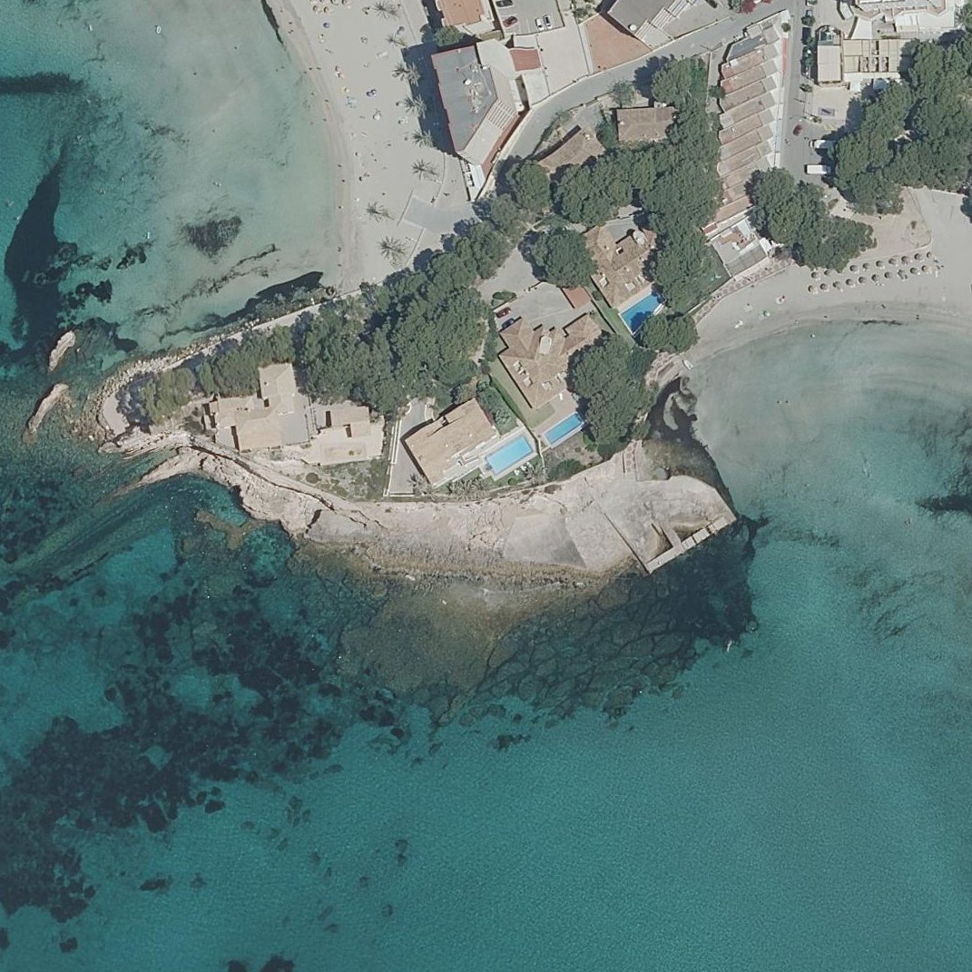 Aerial map of Playas de Paguera