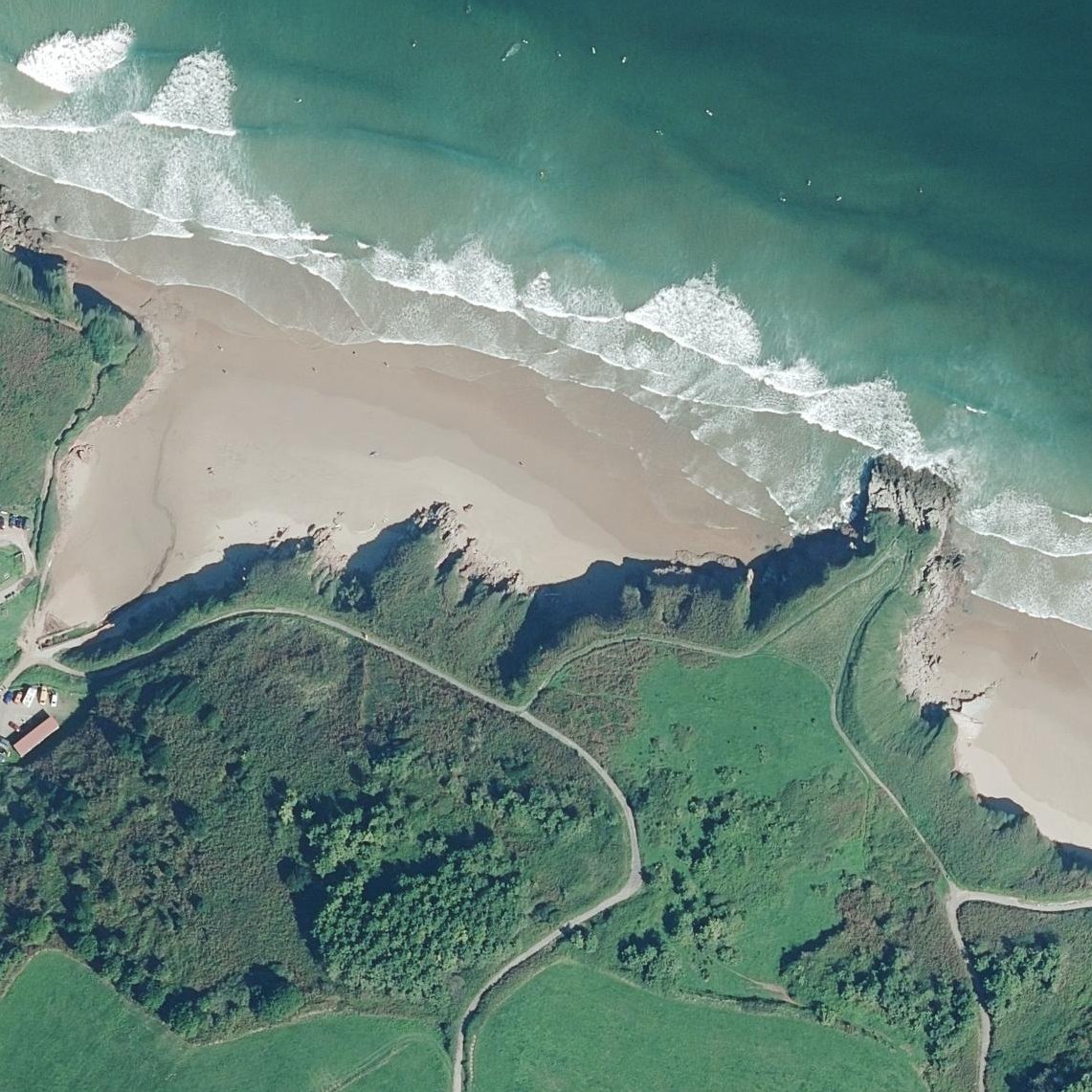 Aerial map of Playas de Xivares