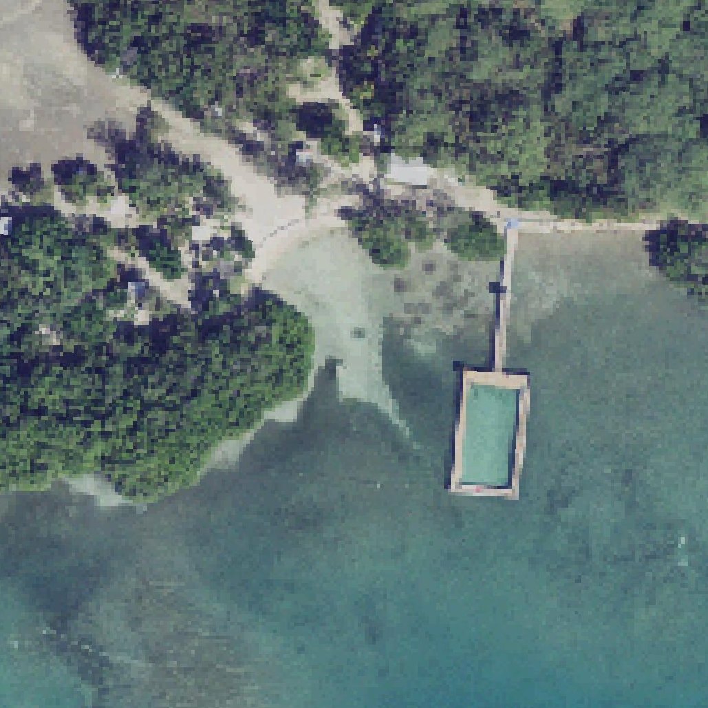 Aerial map of Playita Rosada