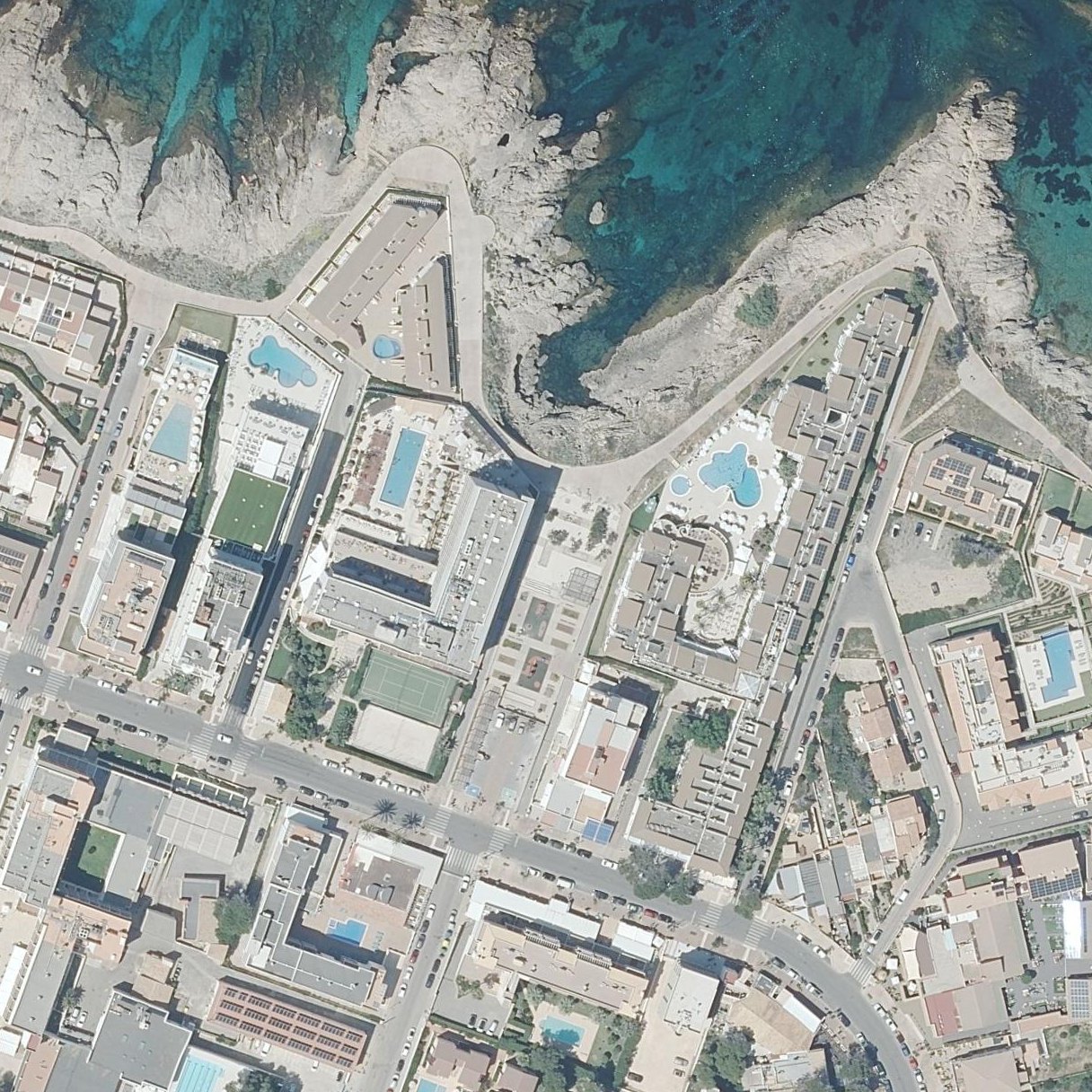 Aerial map of Plaza