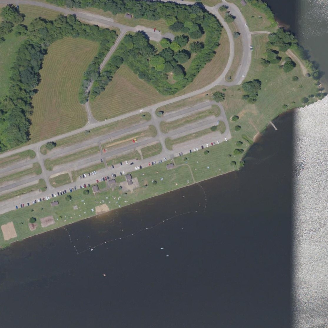 Aerial map of Pleasant Valley Beach