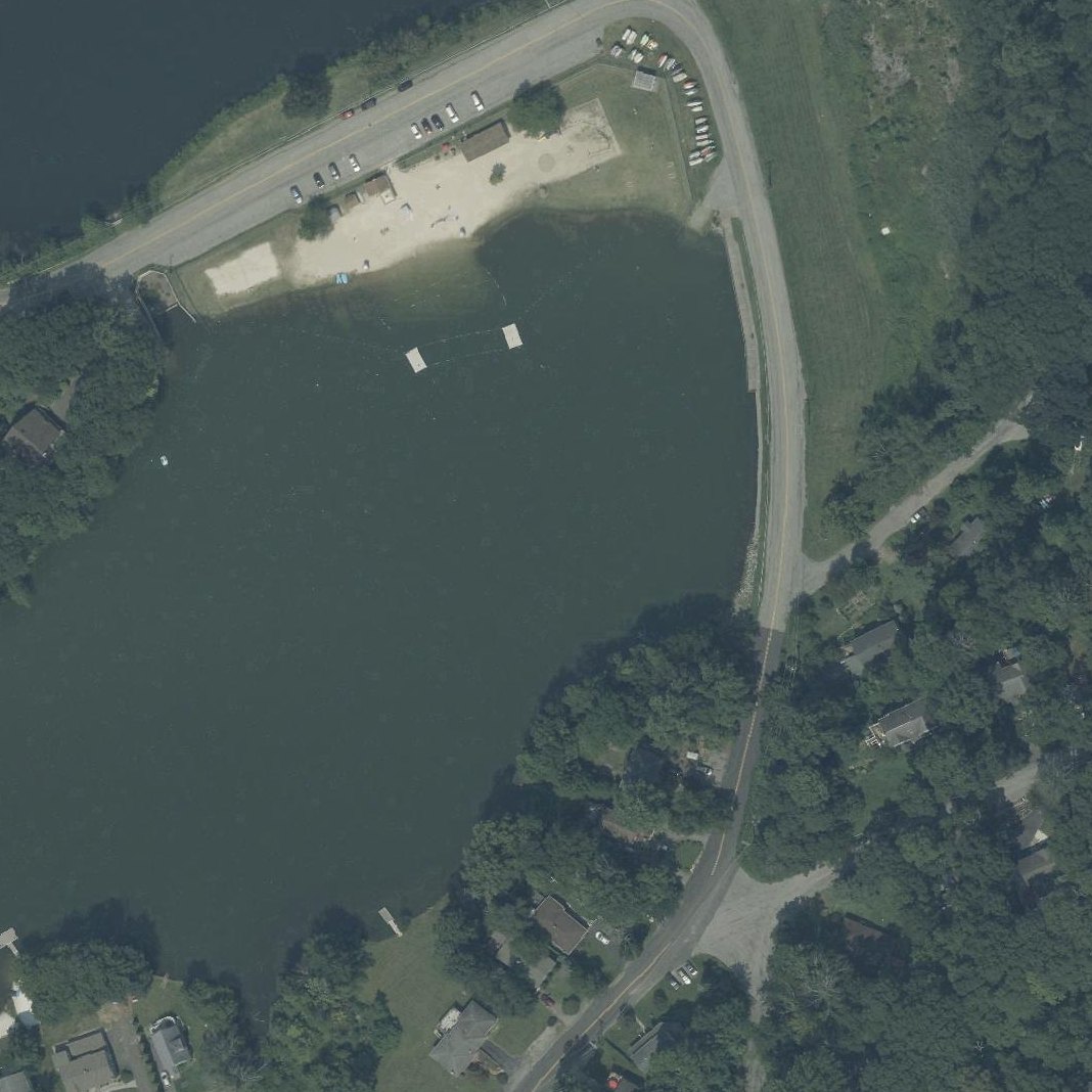 Aerial map of Pleasant Valley Lake Beach
