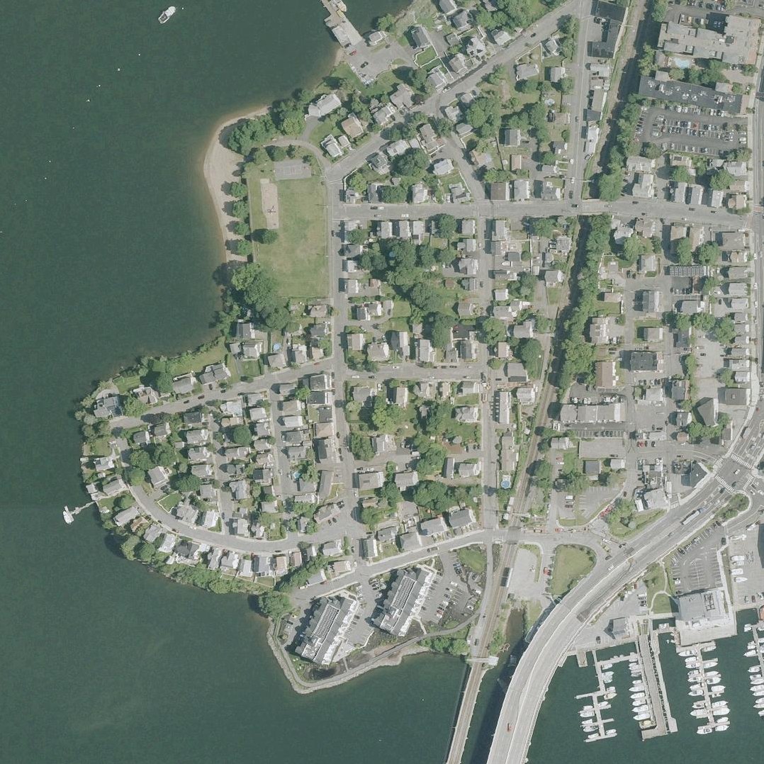 Aerial map of Pleasant View Beach