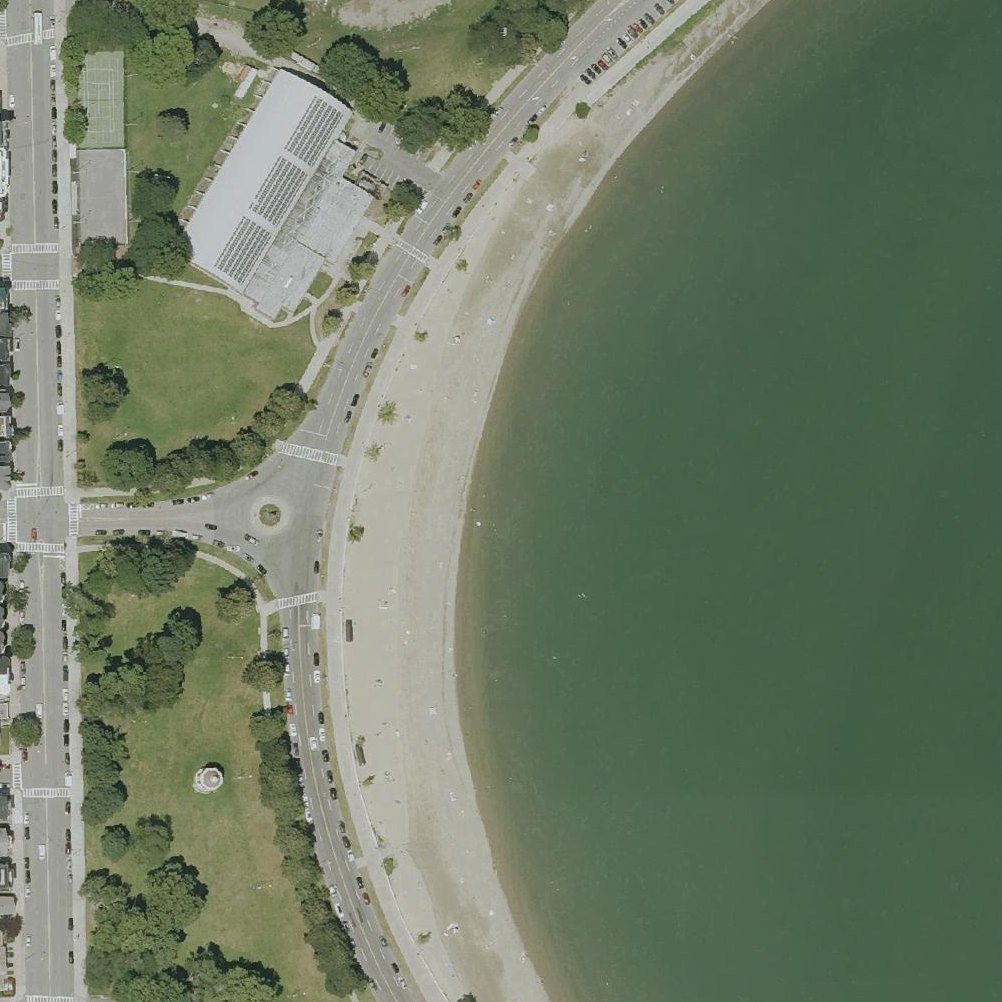 Aerial map of Pleasure Bay Beach