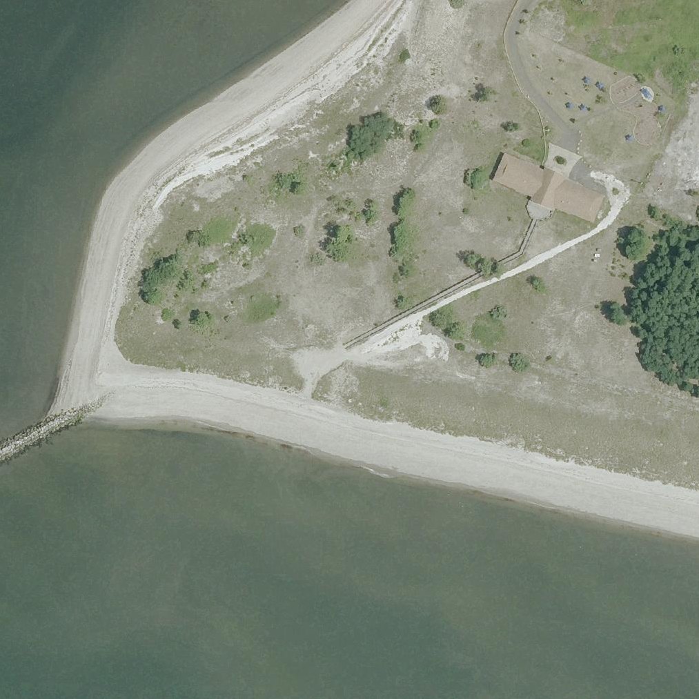 Aerial map of Pleasure Beach Park
