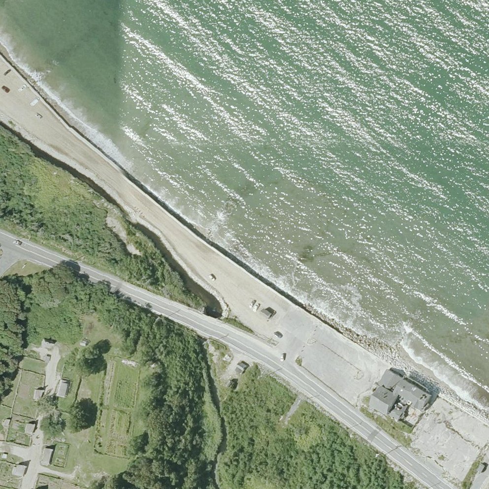 Aerial map of Plymouth Long Beach
