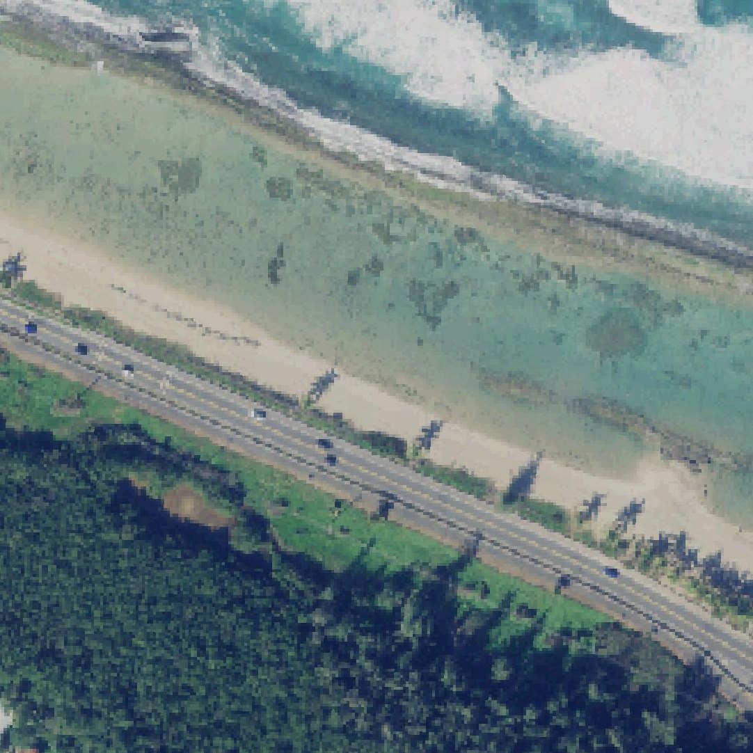 Aerial map of Pocita de Piñones