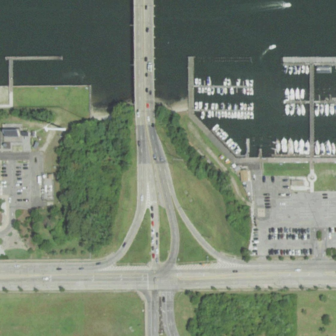 Aerial map of Point Lookout Beach