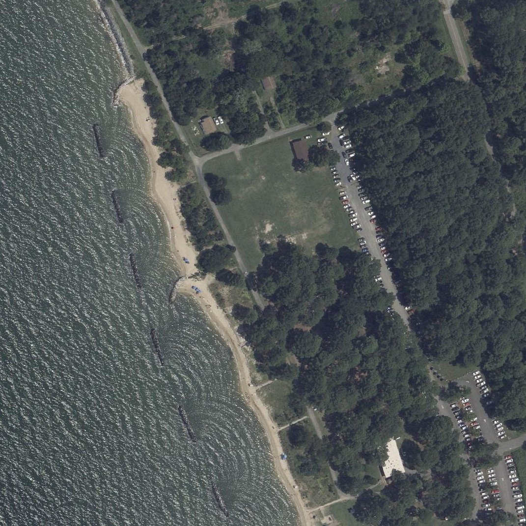 Aerial map of Point Lookout Swimming Beach