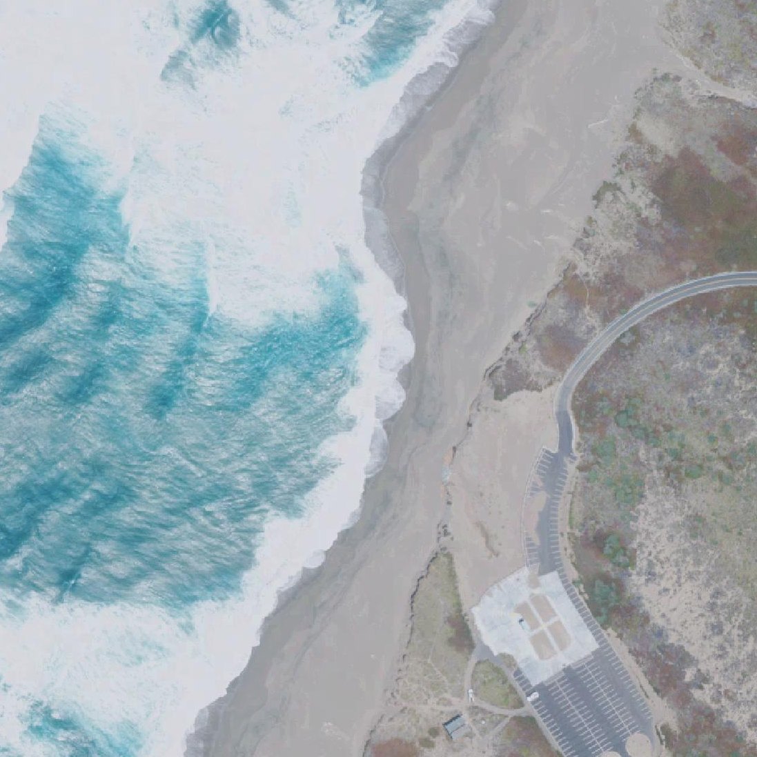 Aerial map of Point Reyes Beach South