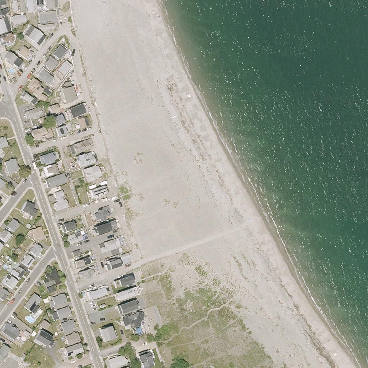 Aerial map of Point Shirley Beach