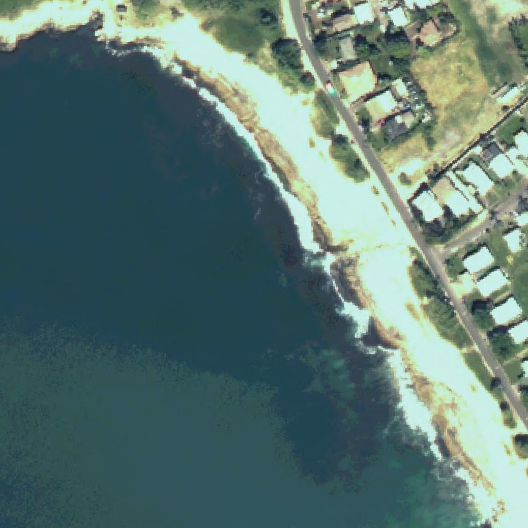 Aerial map of Pokai Bay Beach
