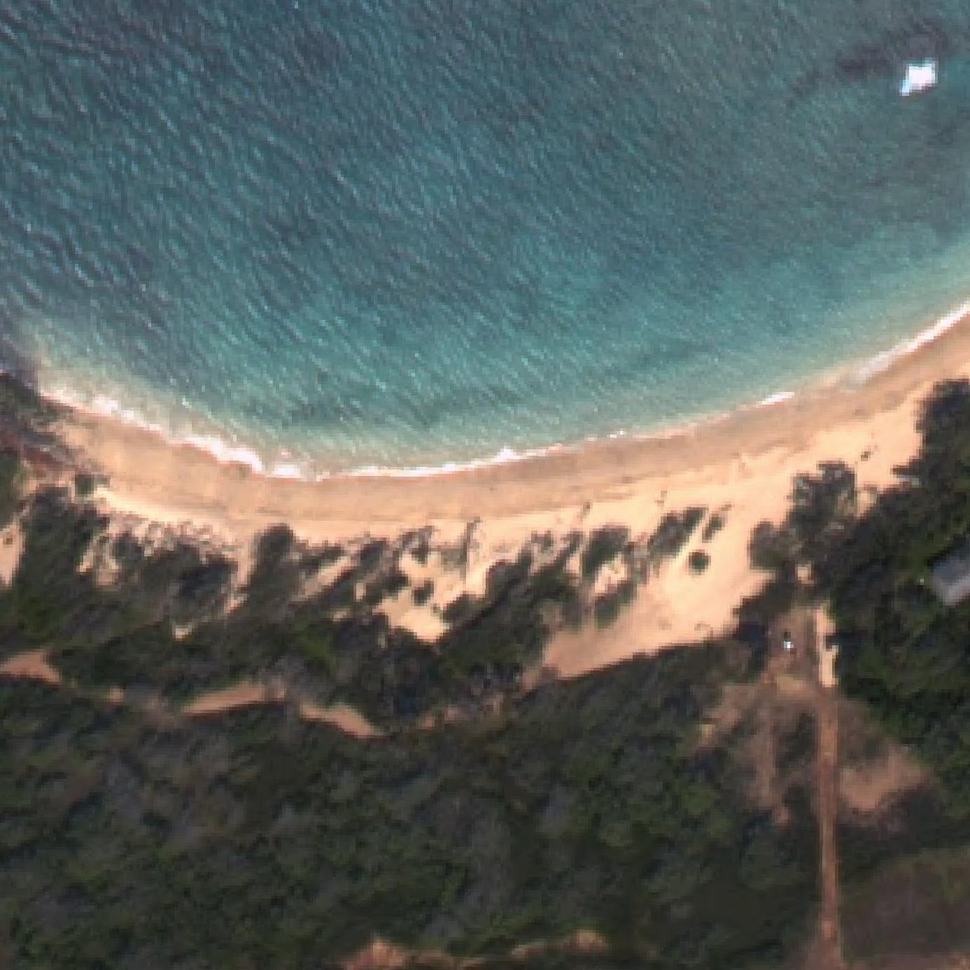 Aerial map of Polo Beach