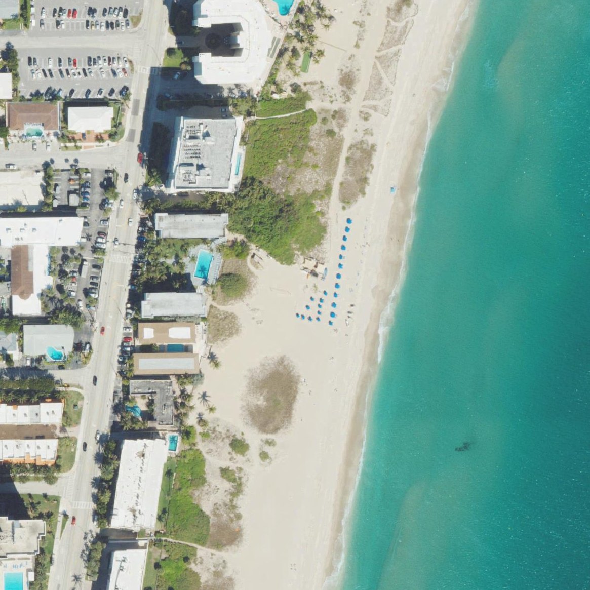 Aerial map of Pompano Beach
