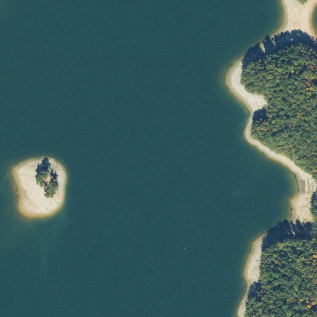 Aerial map of Poop Island
