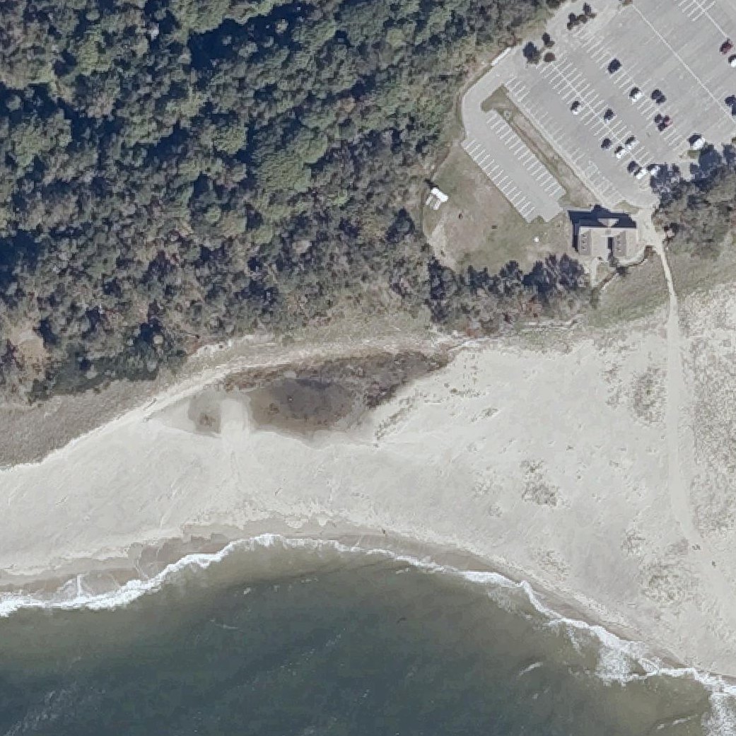 Aerial map of Popham Beach