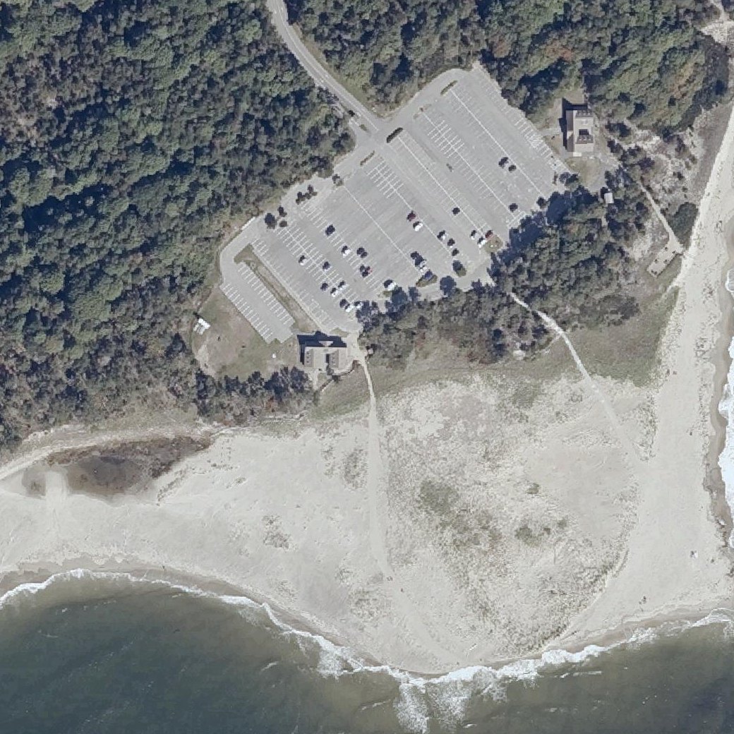 Aerial map of Popham Beach State Park
