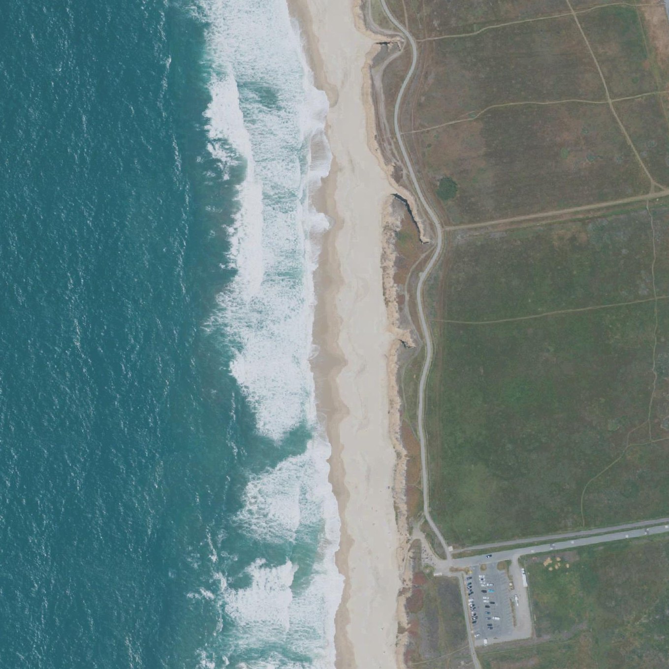 Aerial map of Poplar Beach