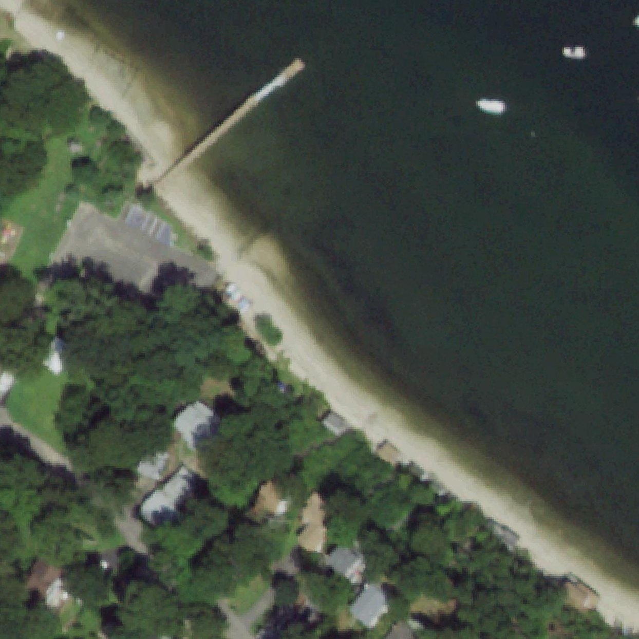 Aerial map of Poquott Beach Front