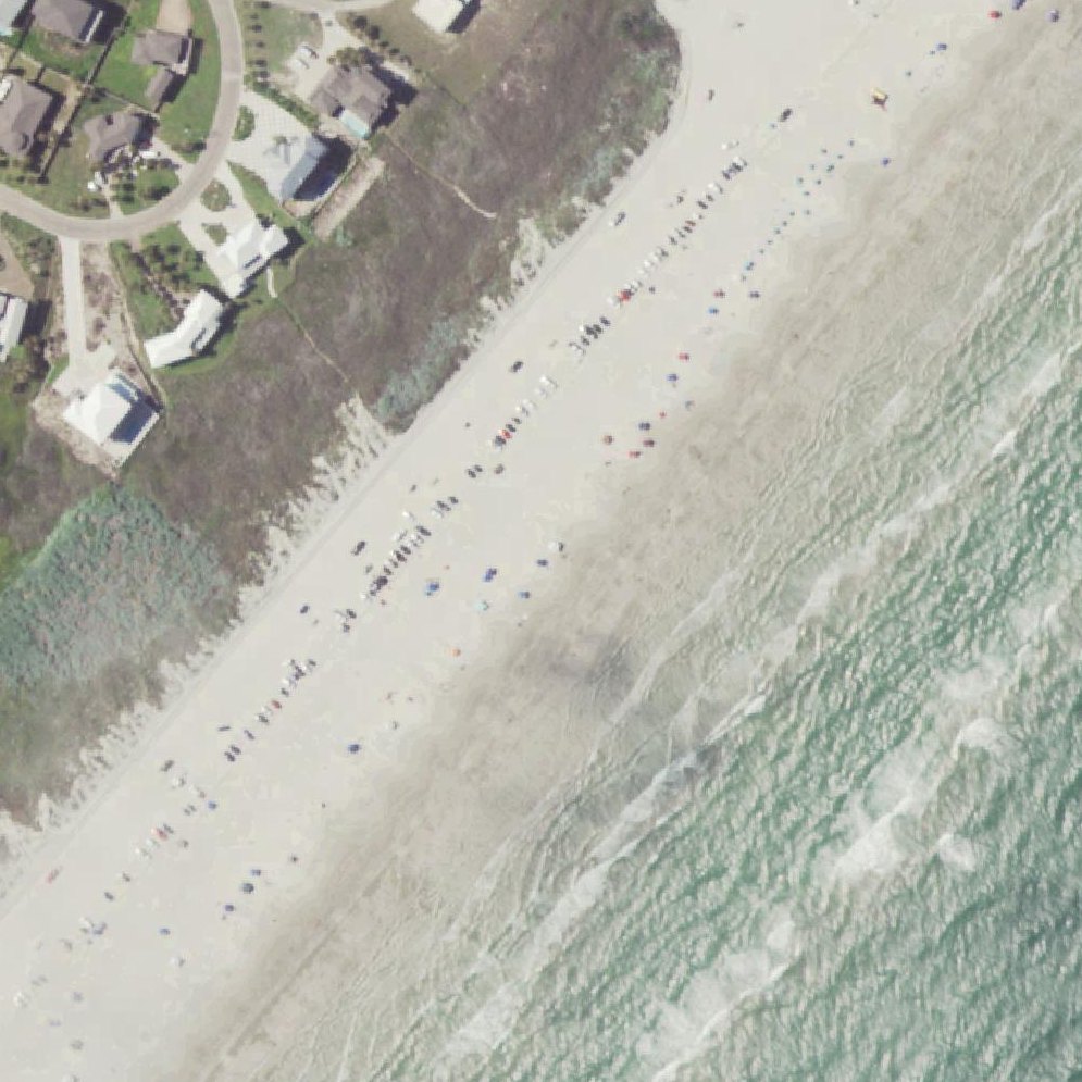 Aerial map of Port A Beach