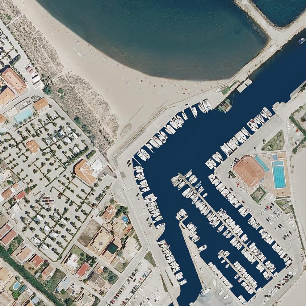 Aerial map of Port d'Oliva