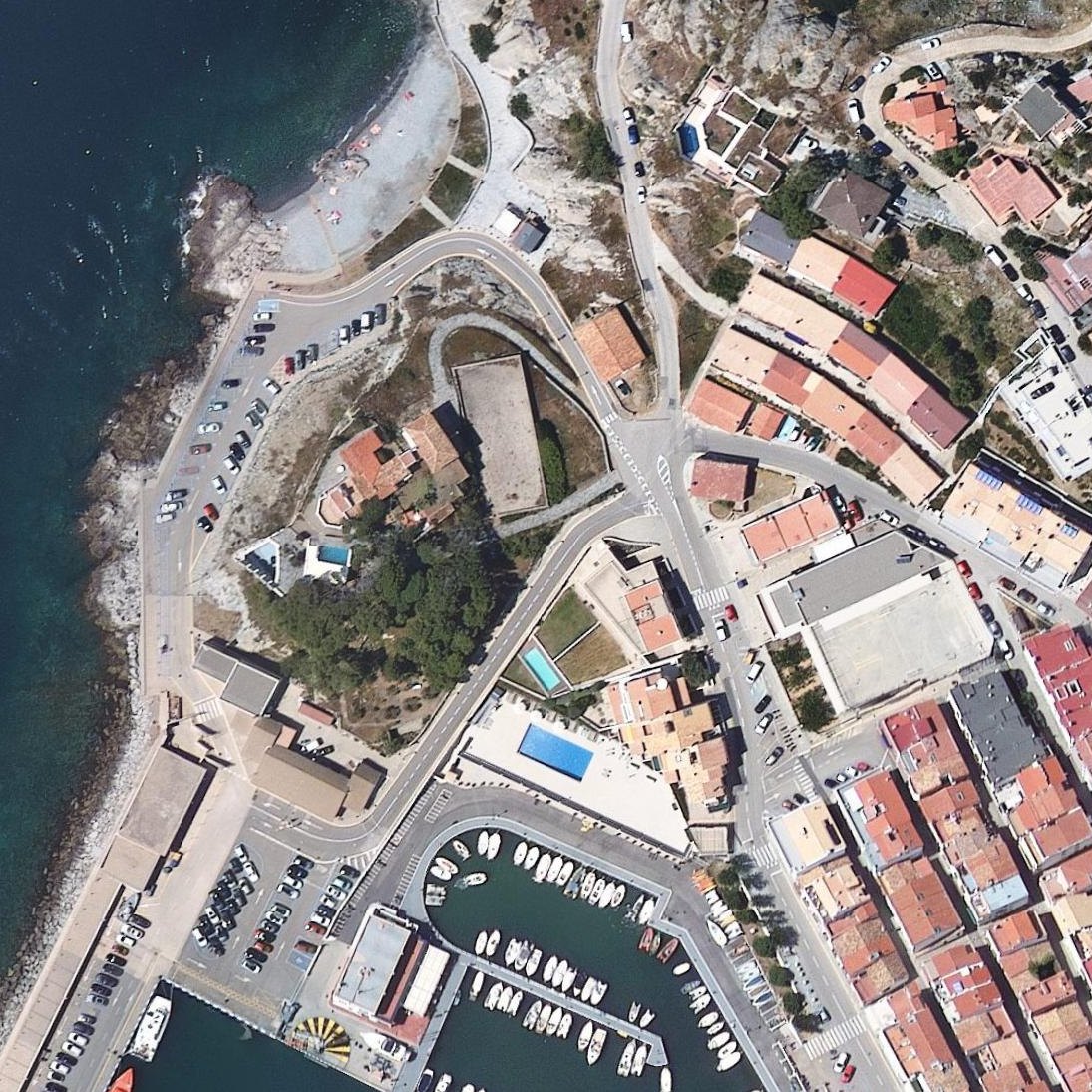 Aerial map of Port de la Selva