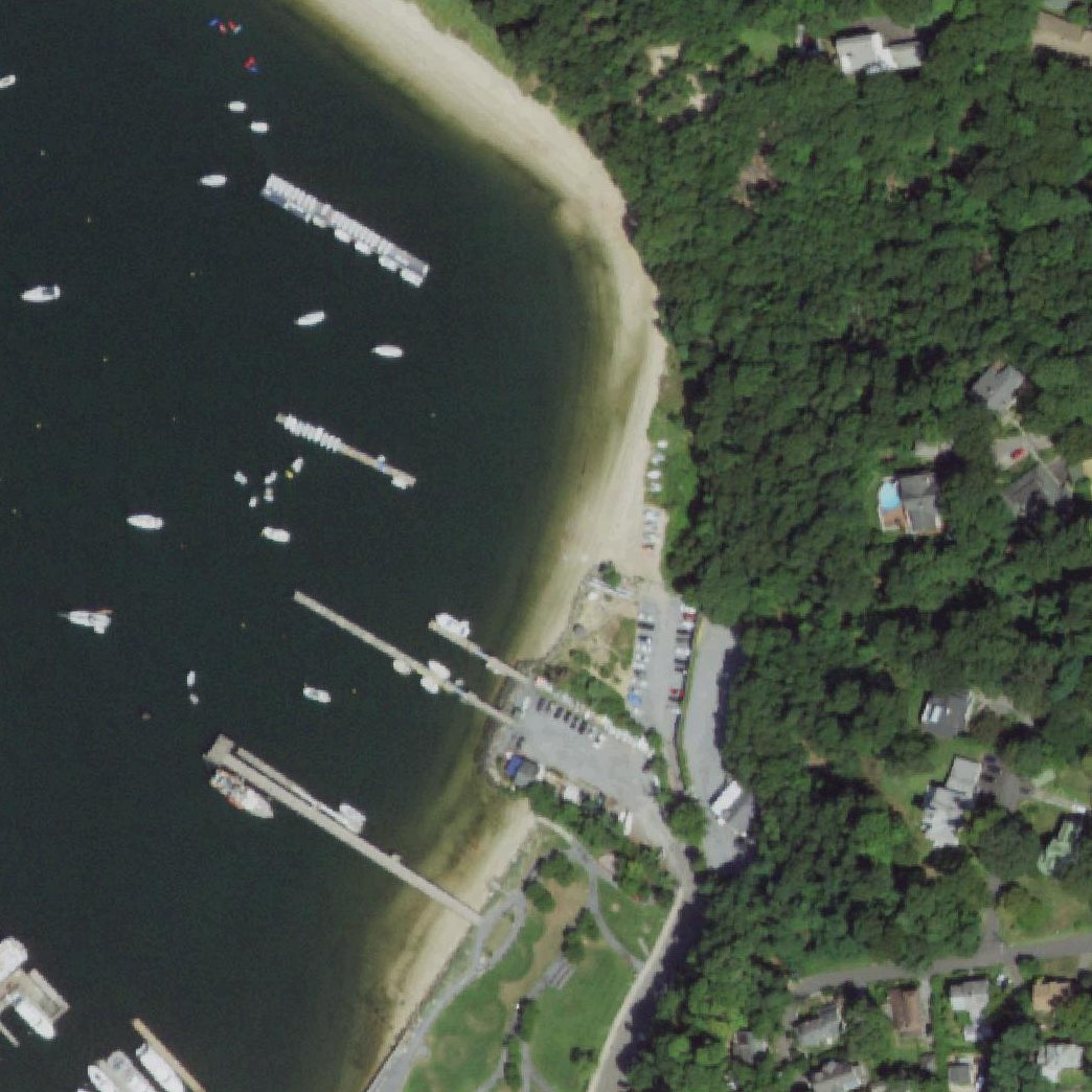 Aerial map of Port Jefferson Beach