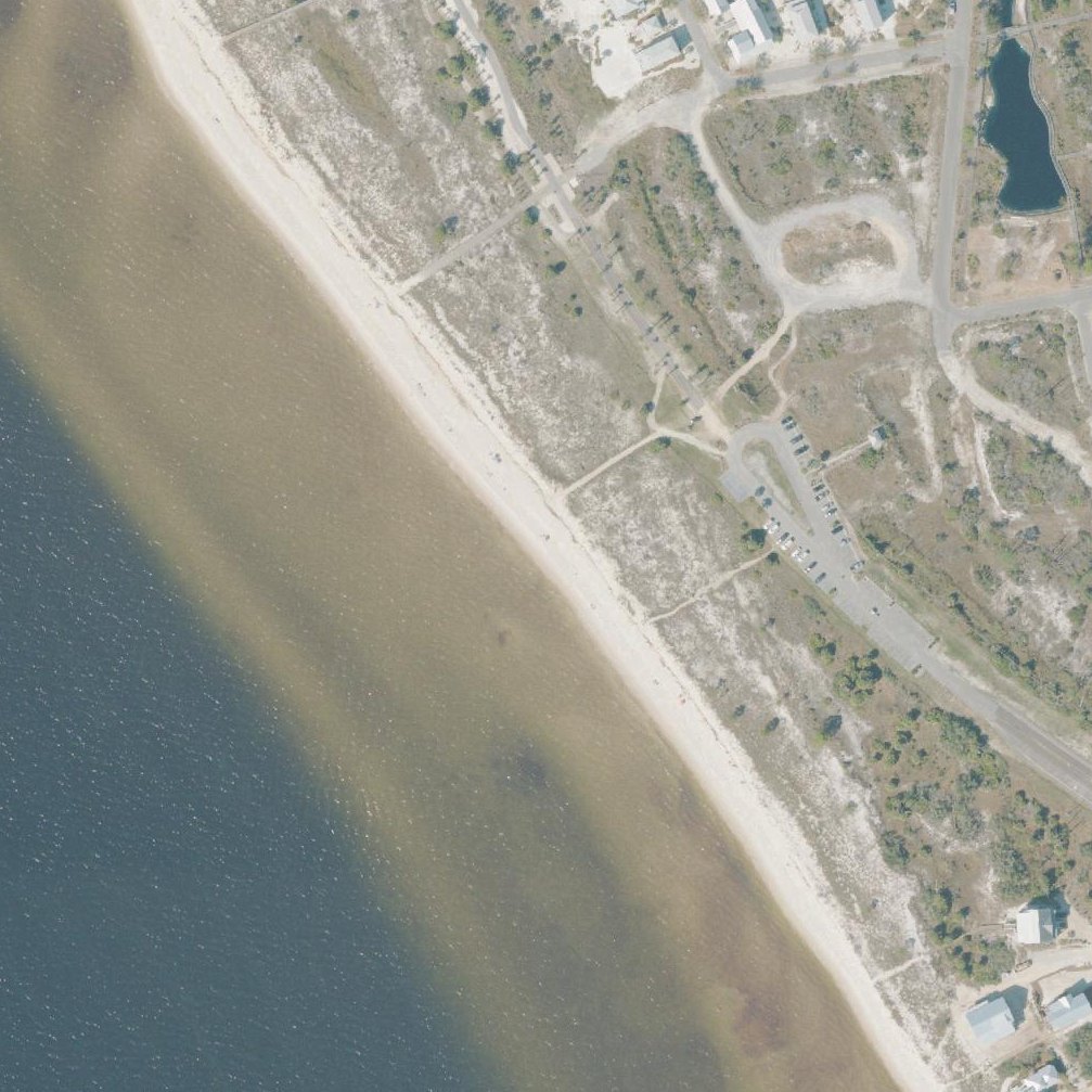 Aerial map of Port Saint Joe Bay Public Beach Access