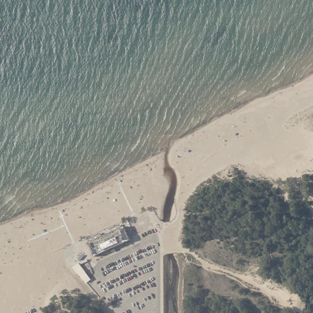 Aerial map of Porter Beach