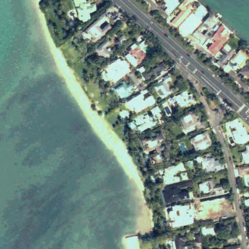 Aerial map of Portlock beach