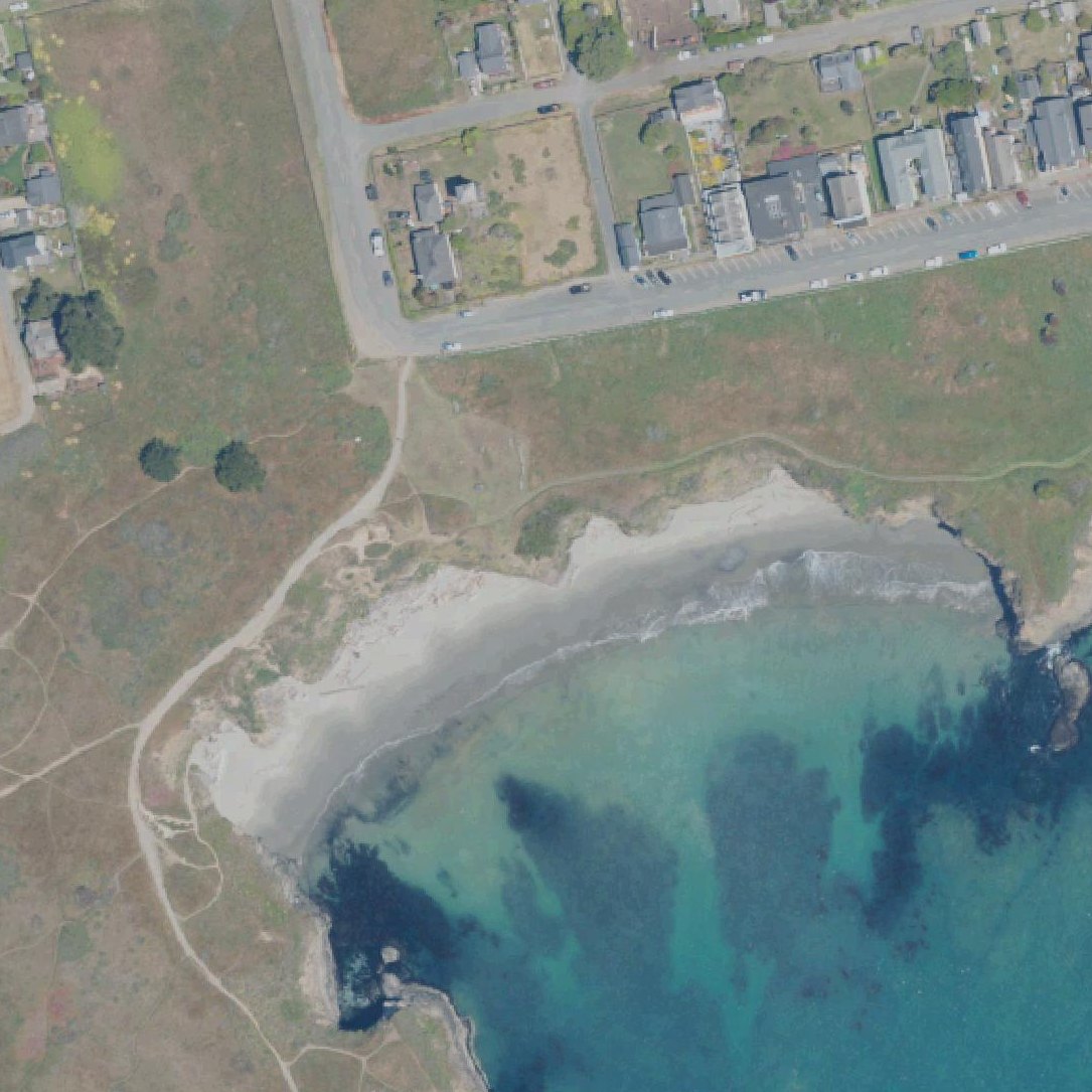 Aerial map of Portuguese Beach