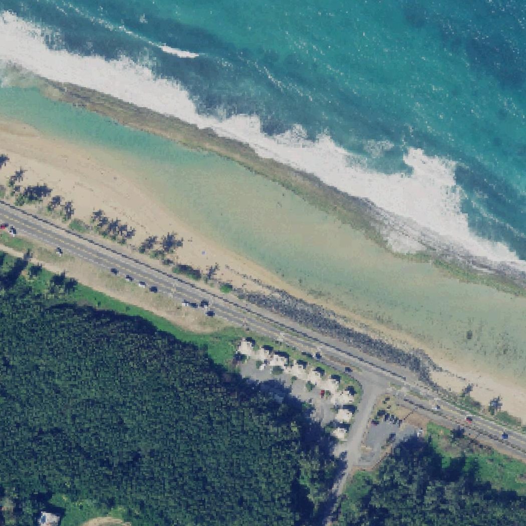 Aerial map of Posita Beach