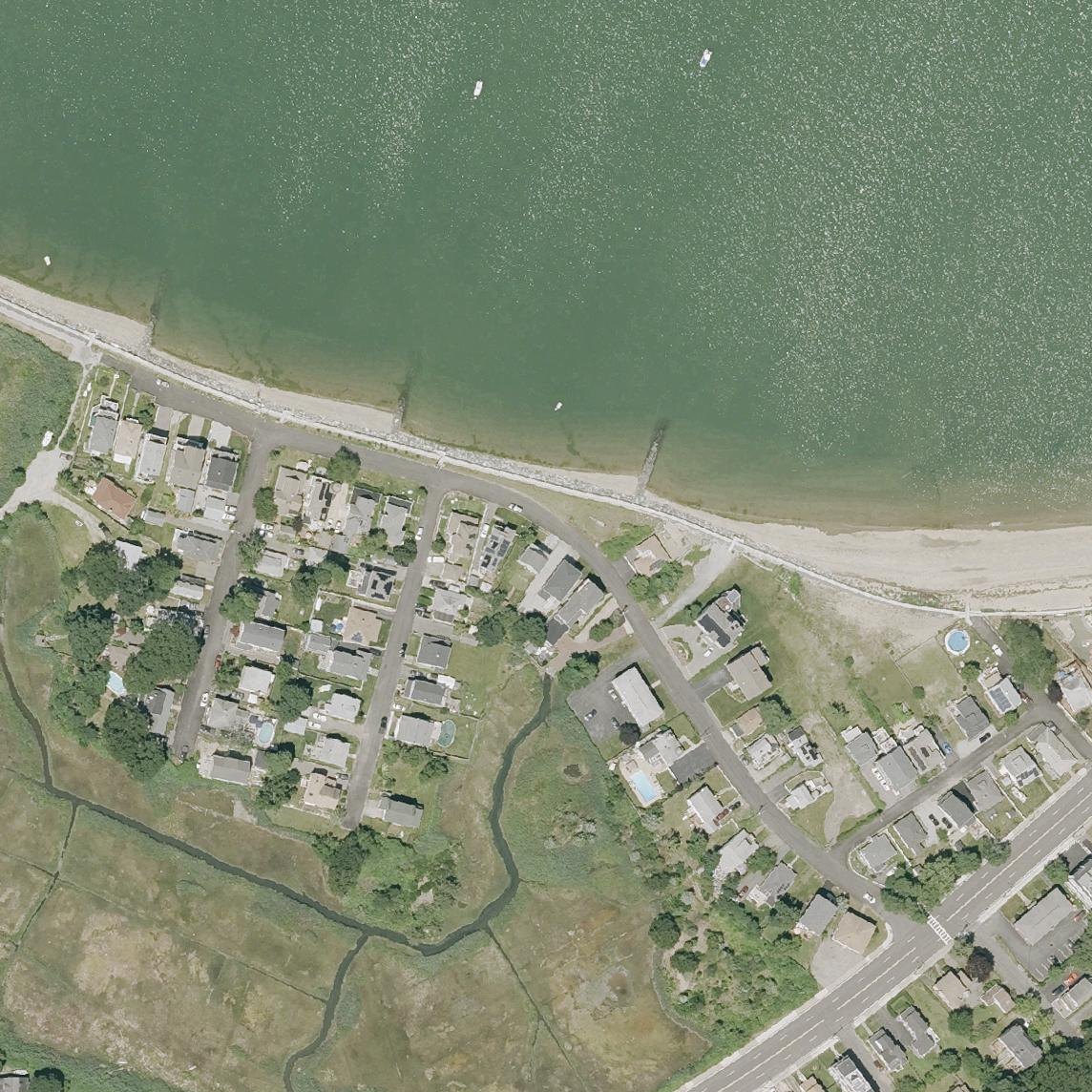 Aerial map of Post Island Beach