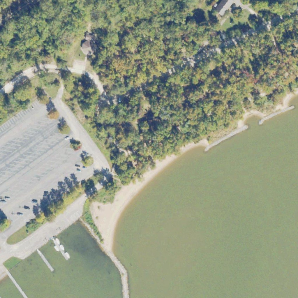 Aerial map of Potomac Beach