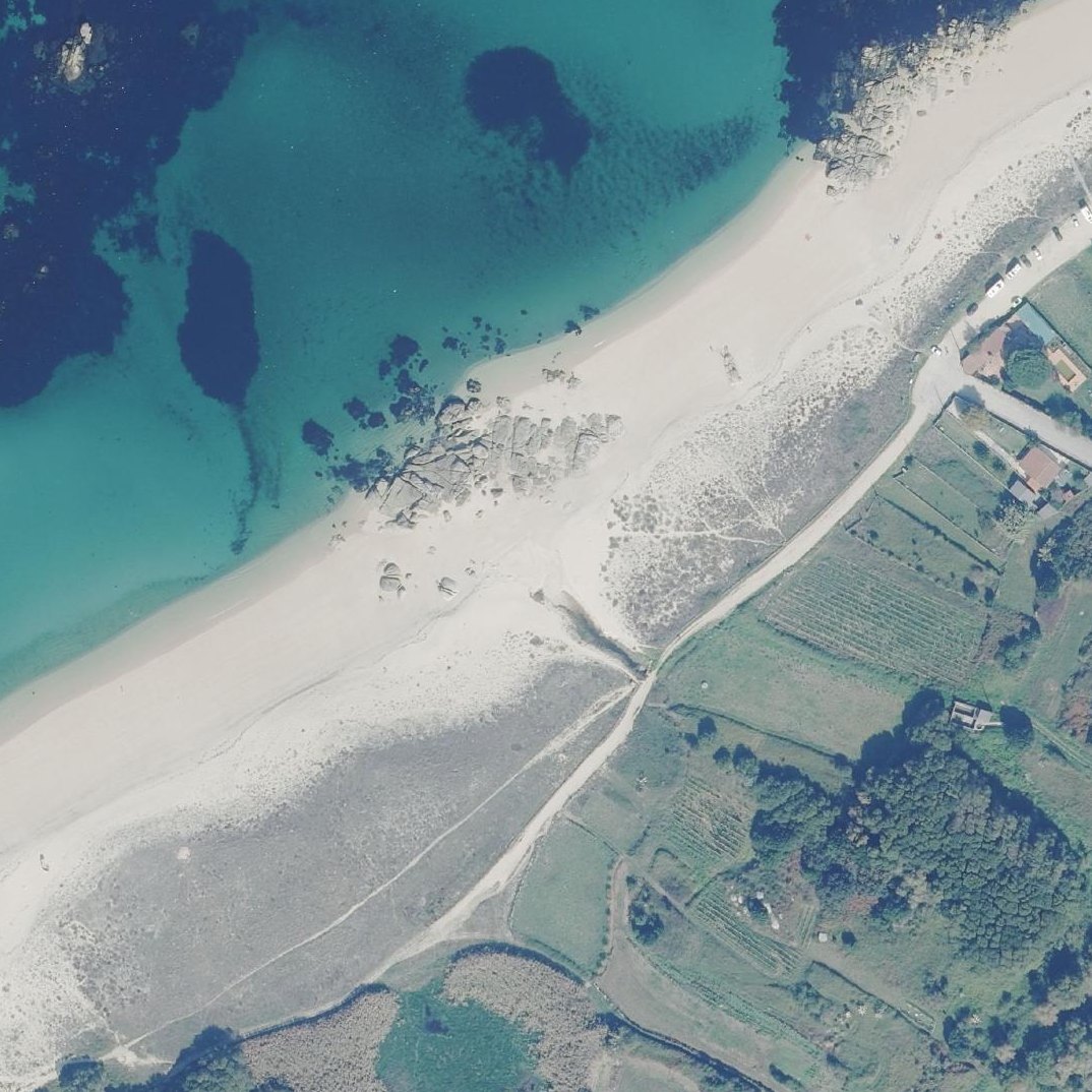 Aerial map of Praia Area das Pipas