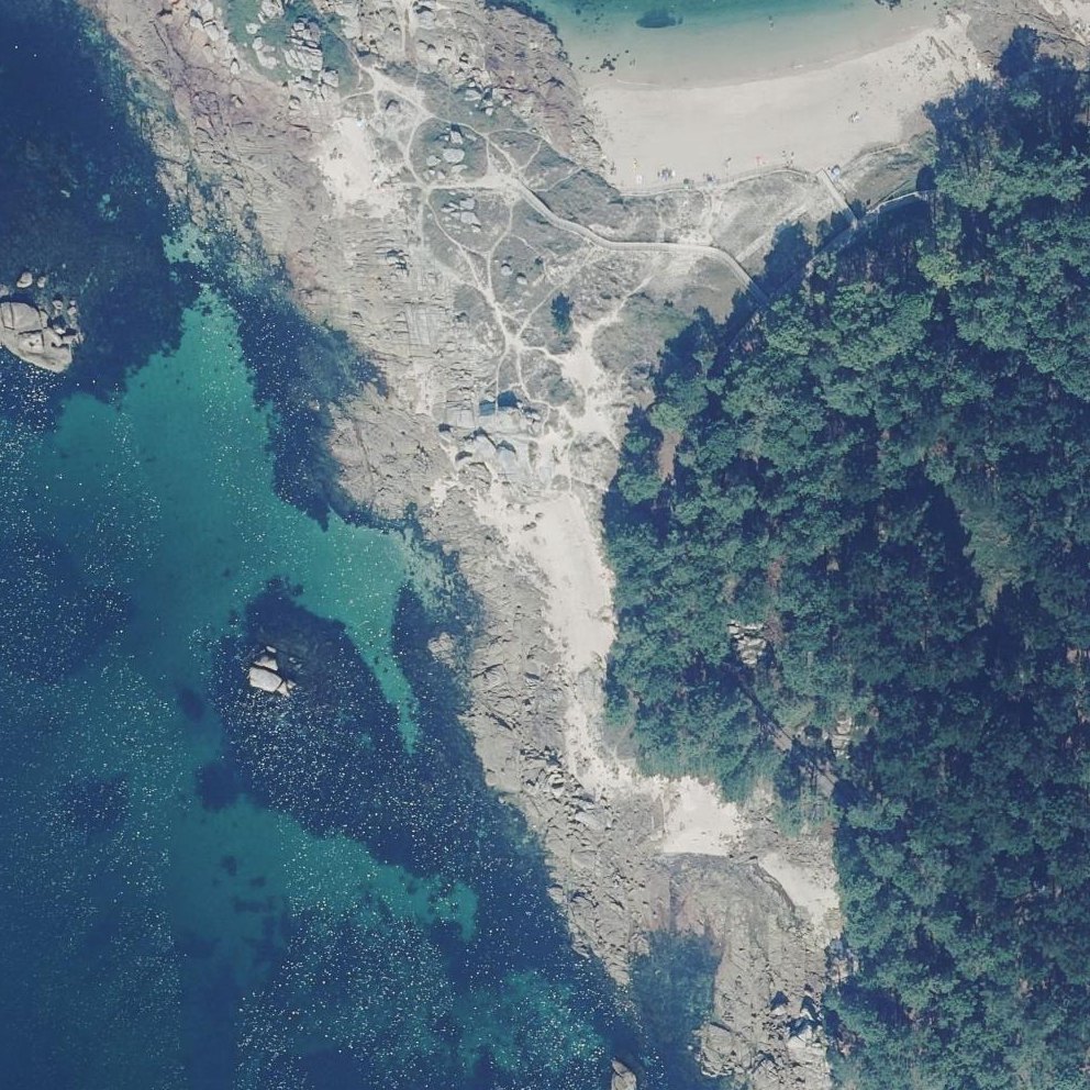 Aerial map of Praia Barbafeita