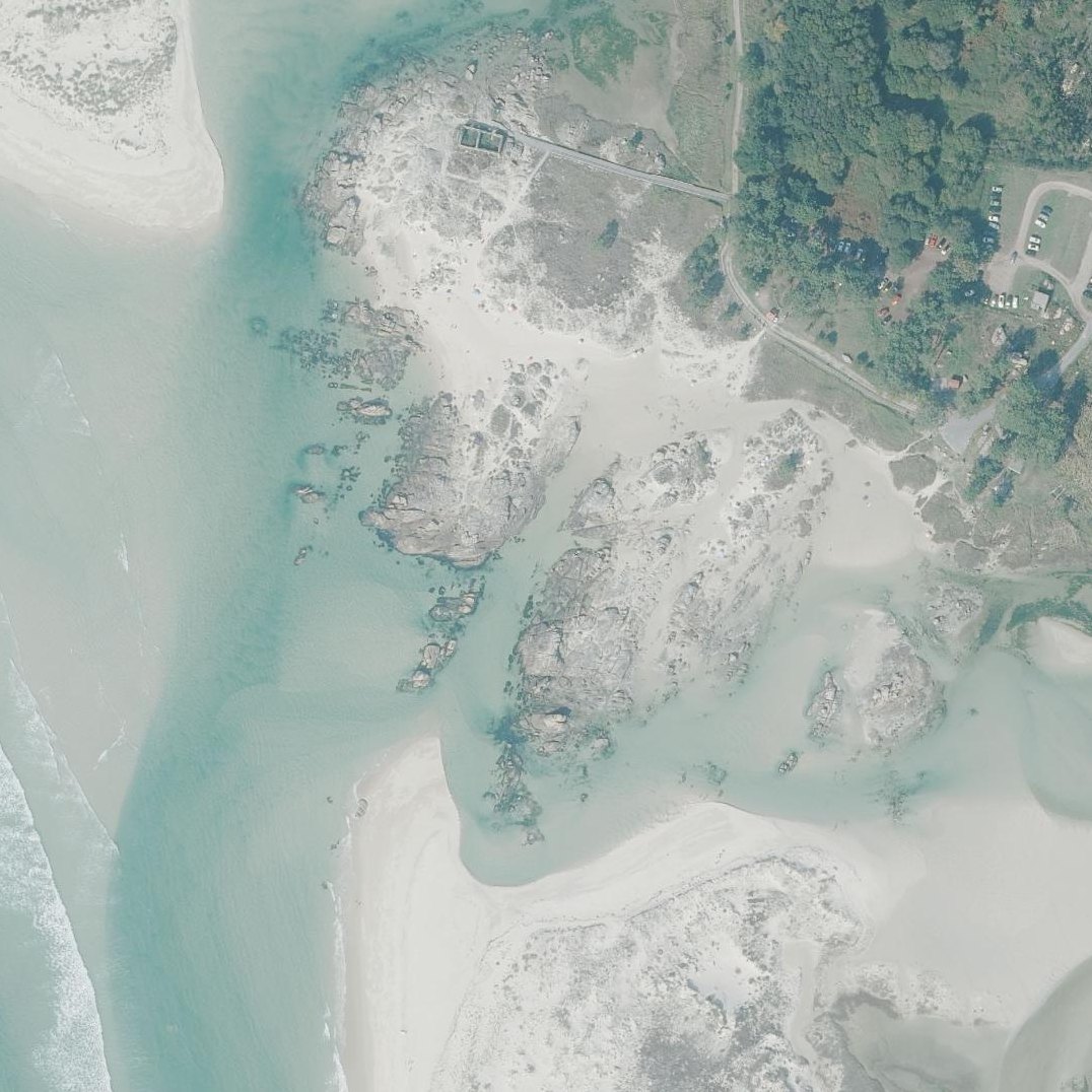 Aerial map of Praia Boca do Río