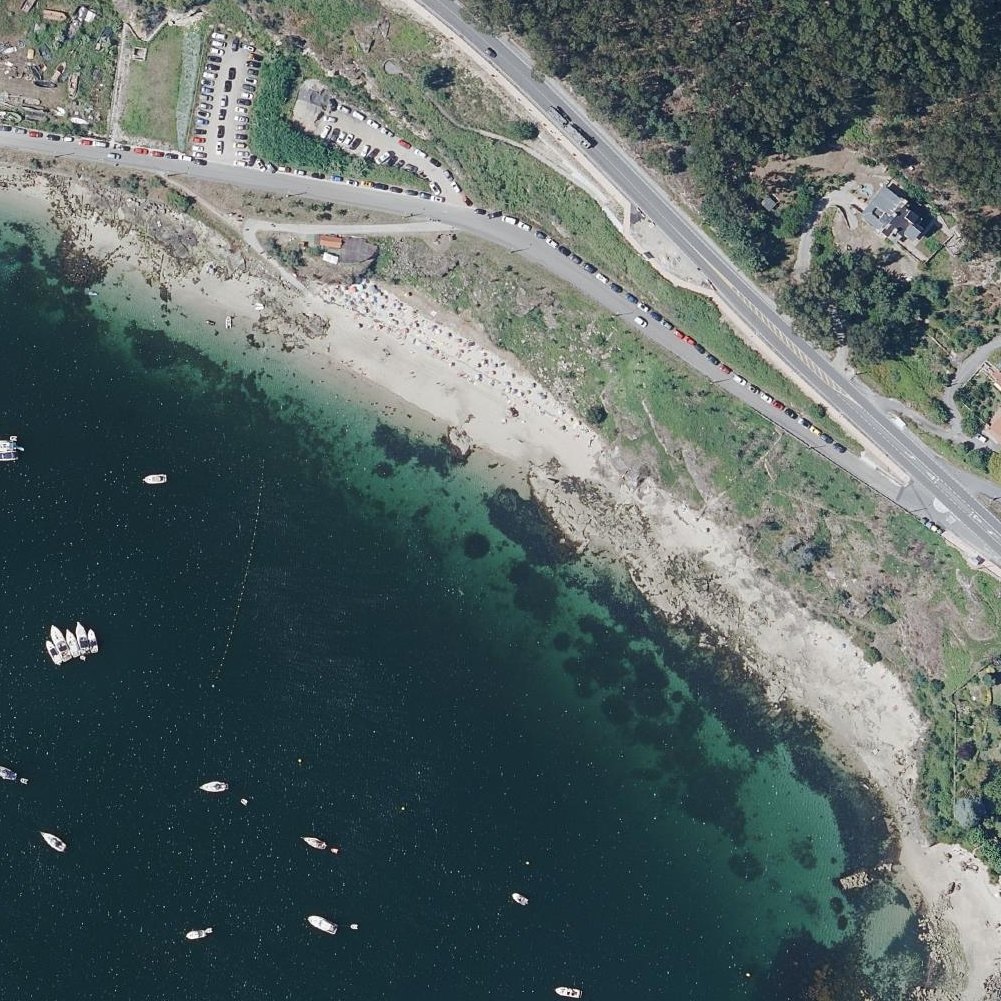 Aerial map of Praia Borna