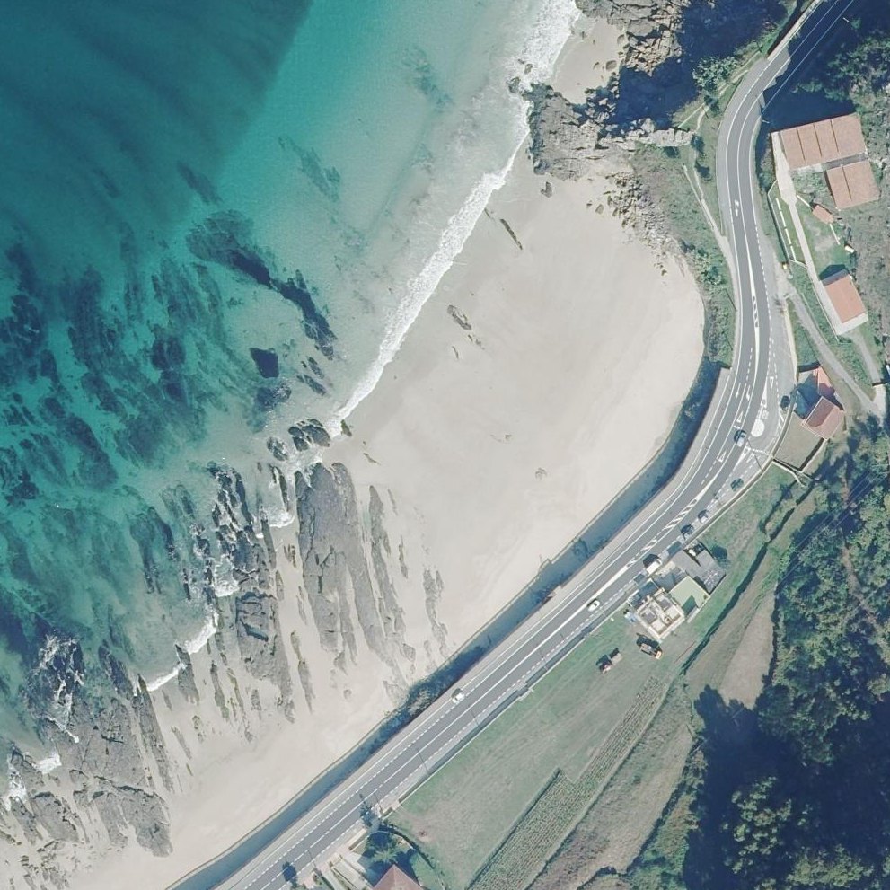 Aerial map of Praia Da Arnela
