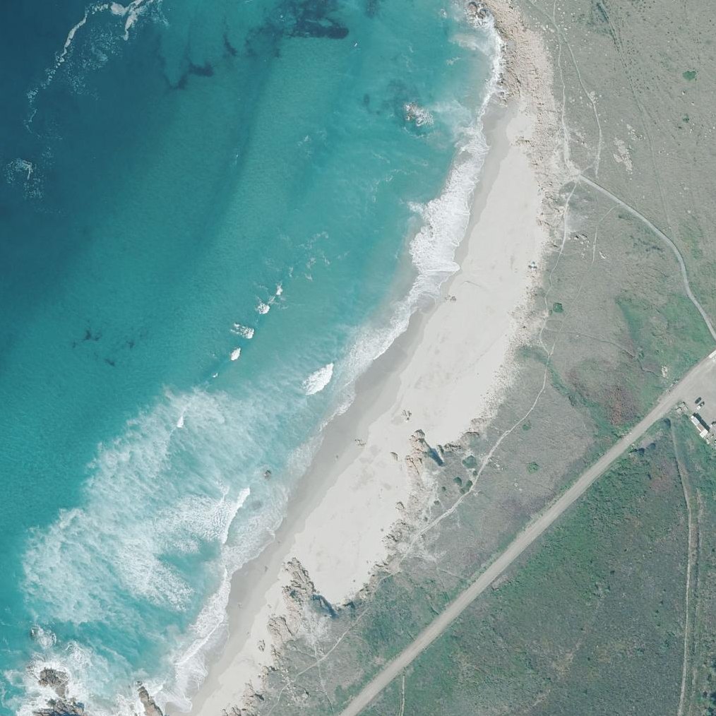 Aerial map of Praia Da Balea