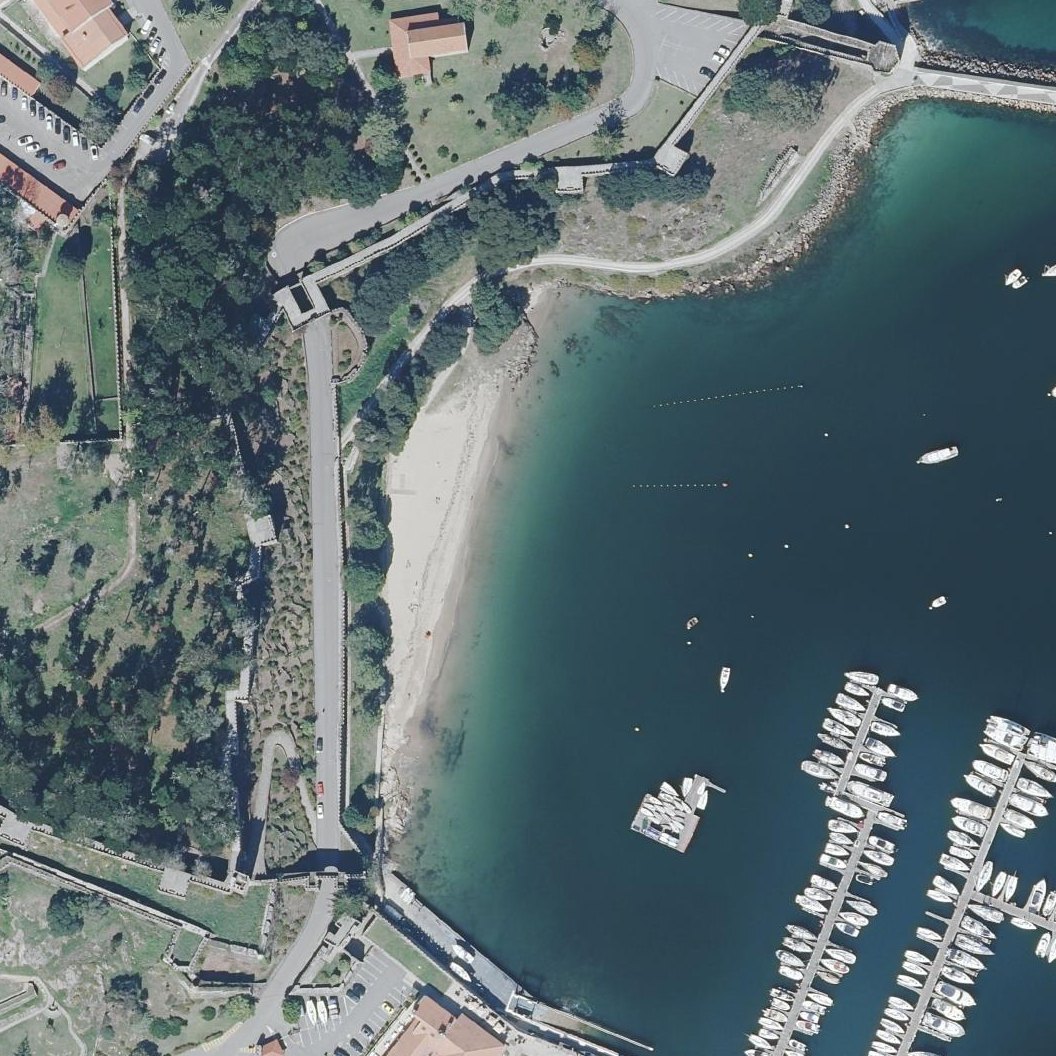 Aerial map of Praia da Barbeira