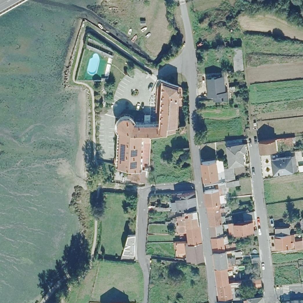 Aerial map of Praia Da Barquiña