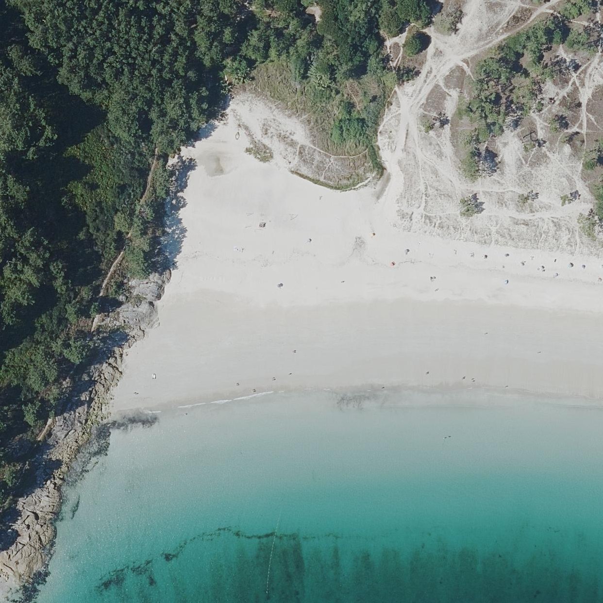 Aerial map of Praia Da Barra