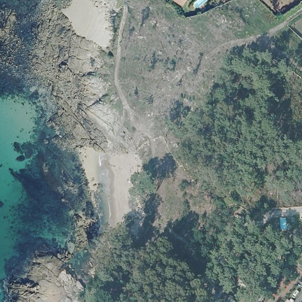 Aerial map of Praia da Batuda