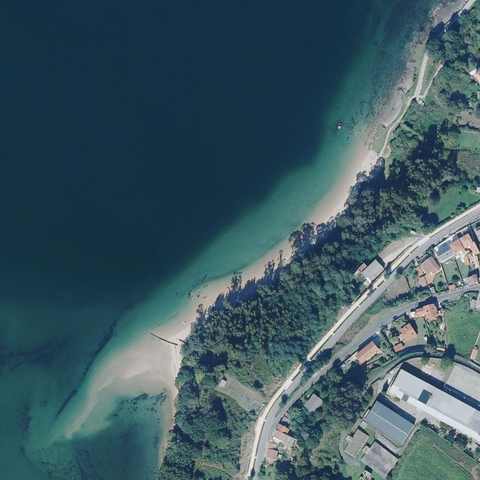 Aerial map of Praia da Bestarruza