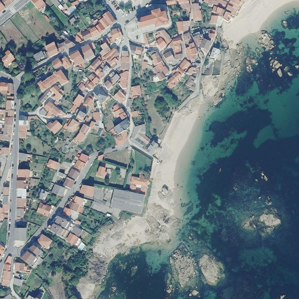 Aerial map of Praia da Cambra