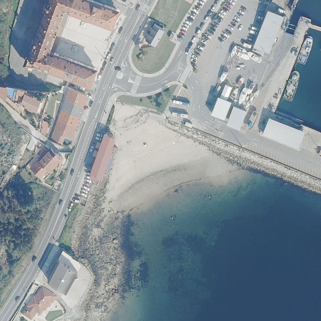 Aerial map of Praia da Canteira