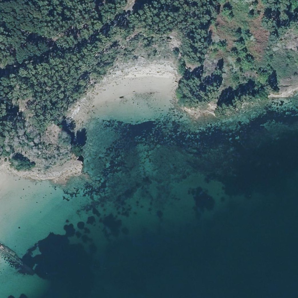 Aerial map of Praia da Canteira de Marracoi