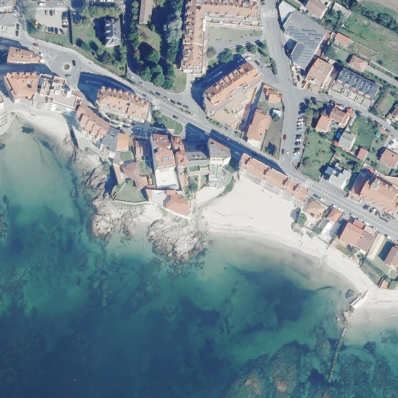Aerial map of Praia Da Carabuxeira